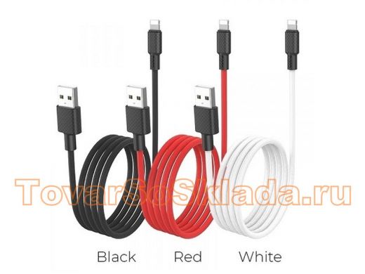 Шнур USB / Lightning Hoco X29 Premium, (100см), красный