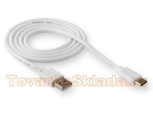 Шнур USB / Type-C Walker C110, зип-пакет,  белый
