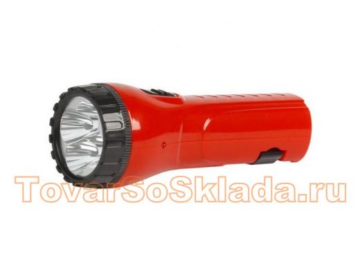 Фонарь  аккумуляторный с прямой зарядкой Smartbuy светодиодный 7 LED красный (SBF-95-R)
