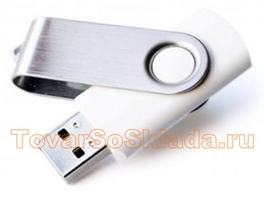 Накопитель USB  32GB  Mirex  Swivel White