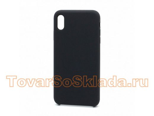 Чехол iPhone 7/8 Plus, Silicone Case, покрытие Soft touch, без лого, 018, чёрный