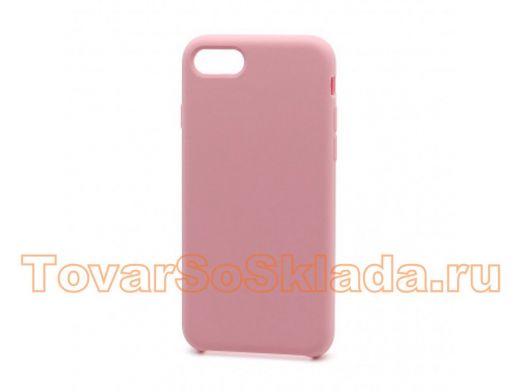 Чехол iPhone 7/8, Silicone Case, покрытие Soft touch, без лого, 006, розовый