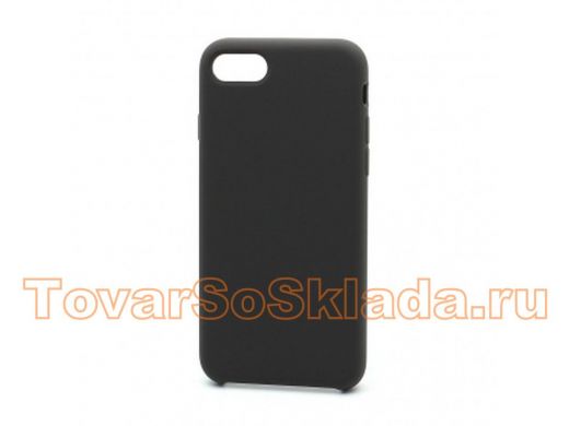 Чехол iPhone 7/8, Silicone Case, покрытие Soft touch, без лого, 022, тёмно серый