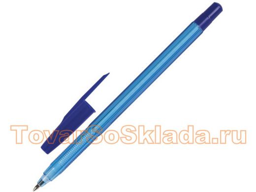 Ручка шариковая масляная BRAUBERG Assistant, СИНЯЯ, корпус тонированный, 0,7мм, линия 0,35мм