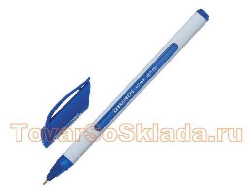 Ручка шариковая масляная BRAUBERG Extra Glide Soft White, СИНЯЯ, 0,7мм, линия 0,35мм