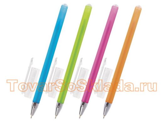 Ручка шариковая масляная BRAUBERG FRUITY ST, СИНЯЯ, корпус soft touch, 0,7мм, линия 0,35мм, OBP126