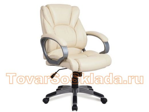 Кресло офисное BRABIX Eldorado EX-504, экокожа, бежевое