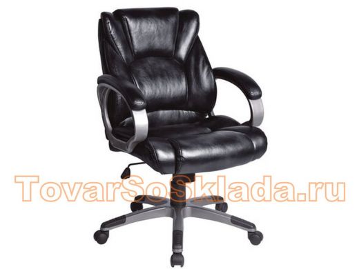 Кресло офисное BRABIX Eldorado EX-504, экокожа, черное