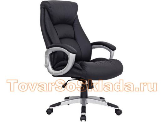 Кресло офисное BRABIX Grand EX-500, натур. кожа, черное