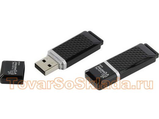 Накопитель USB  64GB  Smartbuy  Quartz series Black