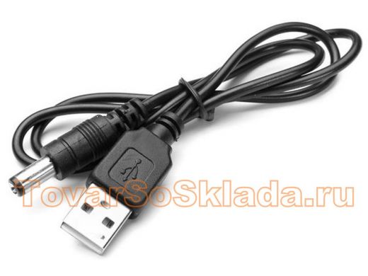 USB кабель питания длина 1,0м USB 2.0 -DC 5,5х2,1 мм.