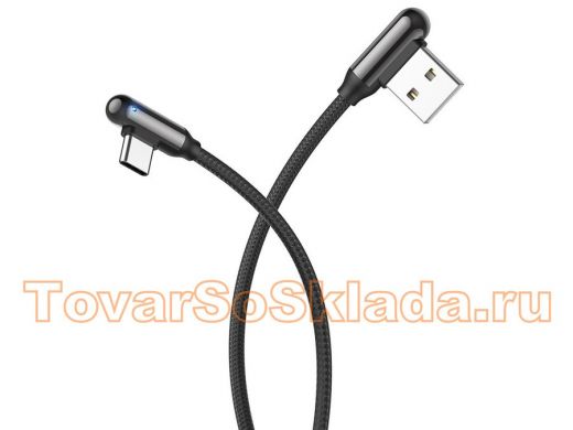 Шнур USB / Type-C HOCO U77 3A  Черный (TYPE C) 1.2м