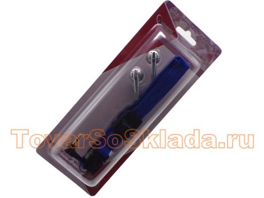 Наушники MP3A-HS-HB1 Gembird , вкладыши, для MP3, красный ремешок
