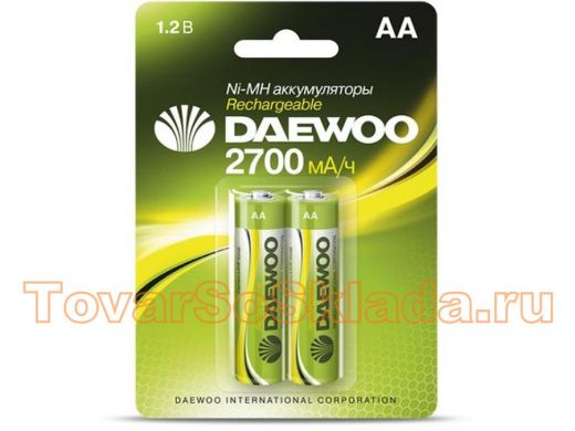 Аккумулятор AA 2700 mAh 1,2В Daewoo Ni-Mh BL-2 (цена за 1 элемент)