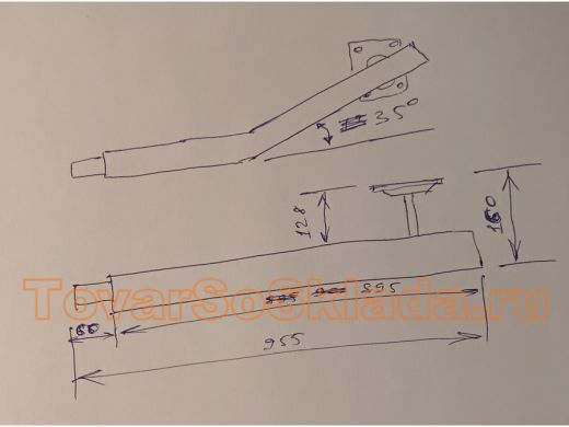 .  Поручни и перила  к стене. Диаметр 32мм, вылет от стены 16см, под углом 35гр, соединительный