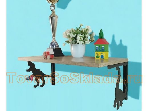 . Полки дизайнерские с фигурами