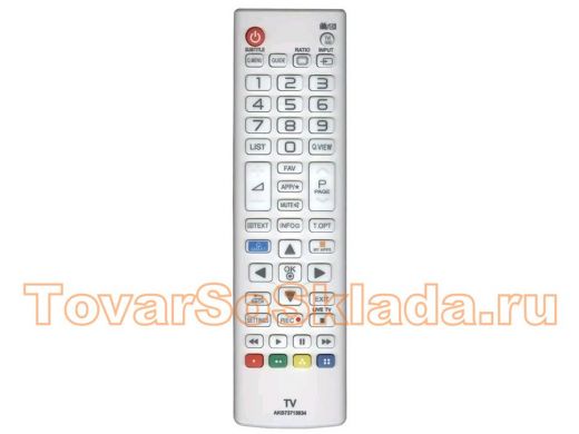 Телевиз. пульт  LG  AKB73715634 ic LCD smart TV NEW белый ( маленький корпус)