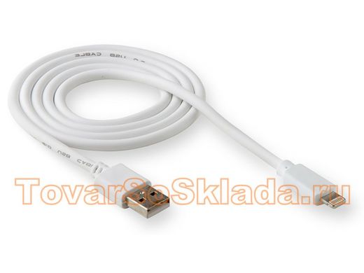 Шнур USB / Lightning Walker С110, зип-пакет, белый
