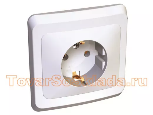 Розетки скрытой установки  одноместные (врезные)