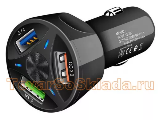 Автомобильные зарядные устройства  с USB для телефонов и планшетов
