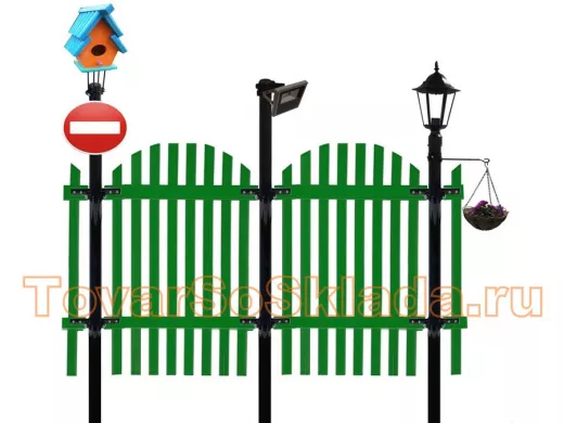 Столбы и кронштейны для заборов серии