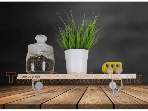 . Полки для косметических принадлежностей шириной 10 см с серым каркасом