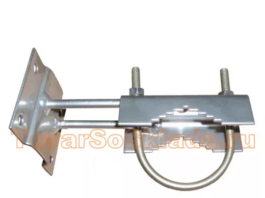 .  Для прожекторов. Кронштейны на трубу круглую от 15 до 51мм. С пластиной, прутками и 6 отверстиями