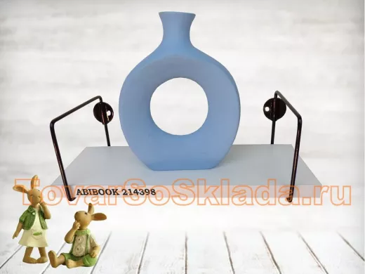 Полки для сувениров с черным каркасом шириной 10см