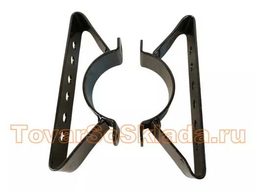 .  Для прожекторов. Кронштейны на трубу круглую 50мм для двух прожекторов.
