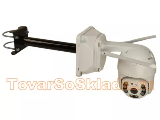 .  Для видеокамер. Кронштейны на трубу от 15 до 51мм под пластиковый гермобокс, прямой