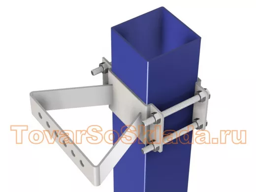 .  Для прожекторов. Кронштейны на трубу квадратную 60х60мм.  Для одного прожектора.