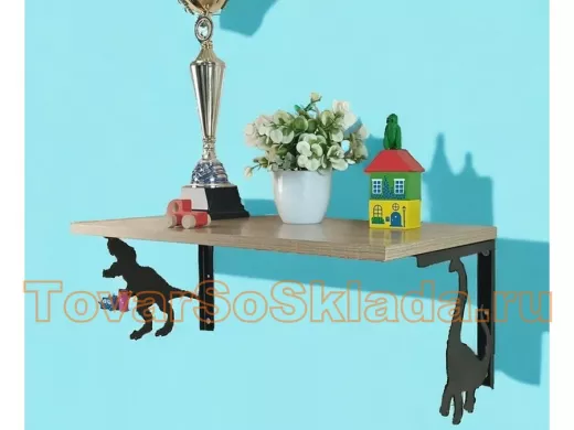 . Полки дизайнерские с фигурами