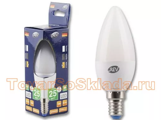 Лампы светодиодные  с цоколем E14 тип C37 свеча