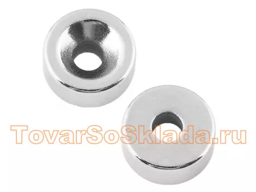 Магнит неодимовый диск с зенковкой