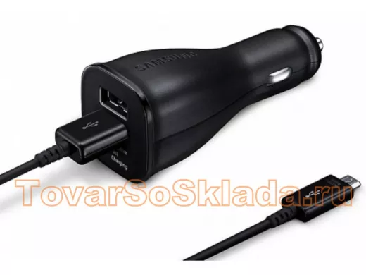 Автомобильные зарядные устройства для телефонов со шнуром  microUSB