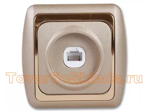 6P-4C (RJ-11) телефонные в линию 1 вход розетка врезная