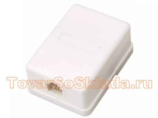 6P-2C (RJ-9) телефонные в линию 1 вход розетка накладная