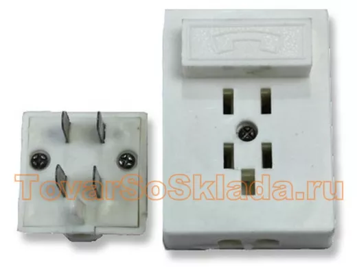 Отечественный телефонный штекер (вилка) + гнездо (розетка)