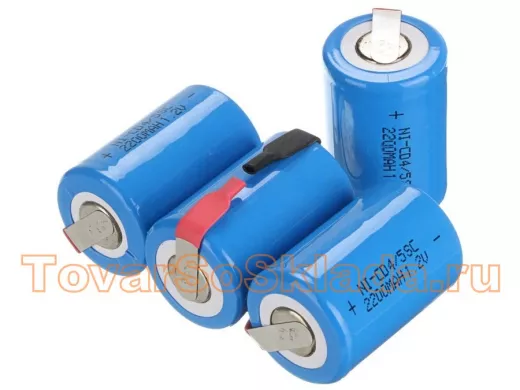 Аккумуляторы для шуруповерта 4/5SC 1,2 Вольта  Ni-Cd с лепестками