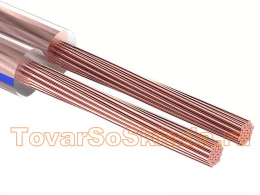 Кабель акустический прозрачный 2х4,0 мм.кв. Blue Line 100m  PROconnect