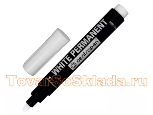 Белый маркер для промышленной маркировки, 2,5 мм, круглый наконечник, 8586/Б
