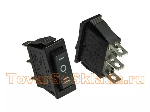 Клавишный переключатель KCD3-103-C6-B/3P on-off-on