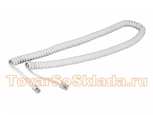 Телефонный кабель витой  7,0 белый REXANT