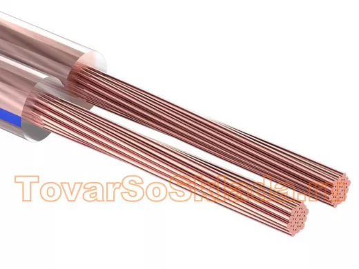 Кабель акустический прозрачный 2х0,35 мм.кв. Blue Line  100m  PROconnect