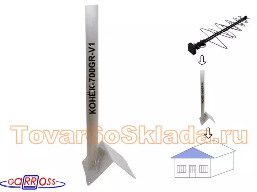 Кронштейн антенный на конёк крыши 