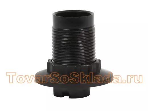 Патрон карболитовый с кольцом, Е14, черный (SBE-LHB-sr-E14)/500