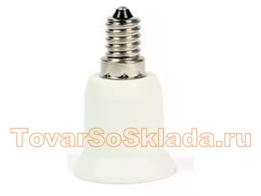 Переходник E14-E27, белый (SBE-A-E14-27)