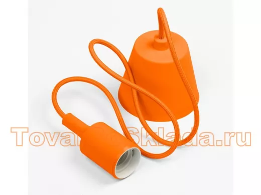 Подвес с патроном E27, 1 м, оранжевый (SBE-CLHE27s-o)