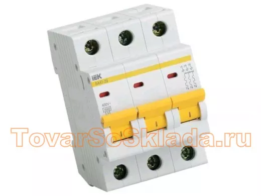 BA47-29 D50 400В  50А 4,5kA хар-ка D, автомат трёхфазный 