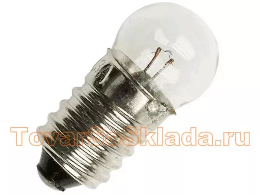 Лампа    6.3V/0.30A  МН E10/13 резьба, Россия